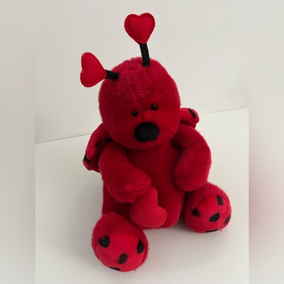 Bugsly Other - Russ Berrie “Bugsly” Red Ladybug Valentine Plush with Hearts